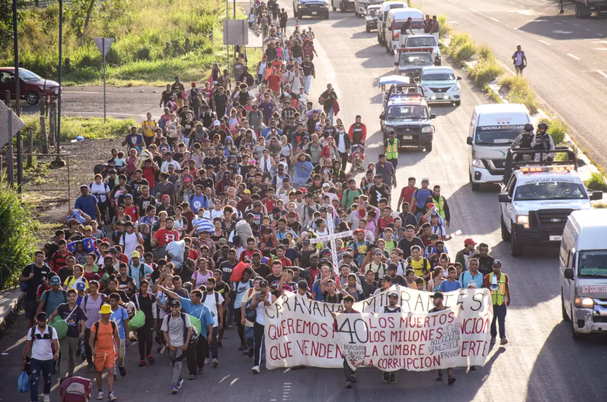 CARAVANA MÁS GRANDE DE MIGRANTES