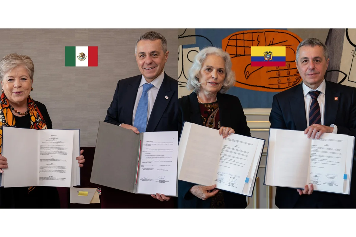 Suiza asumirá representación diplomática entre México y Ecuador