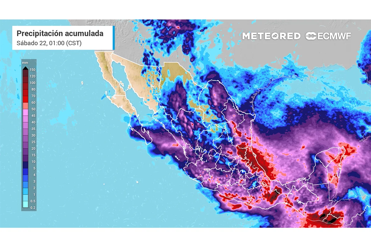 Lluvias afectarán México todo el fin de semana