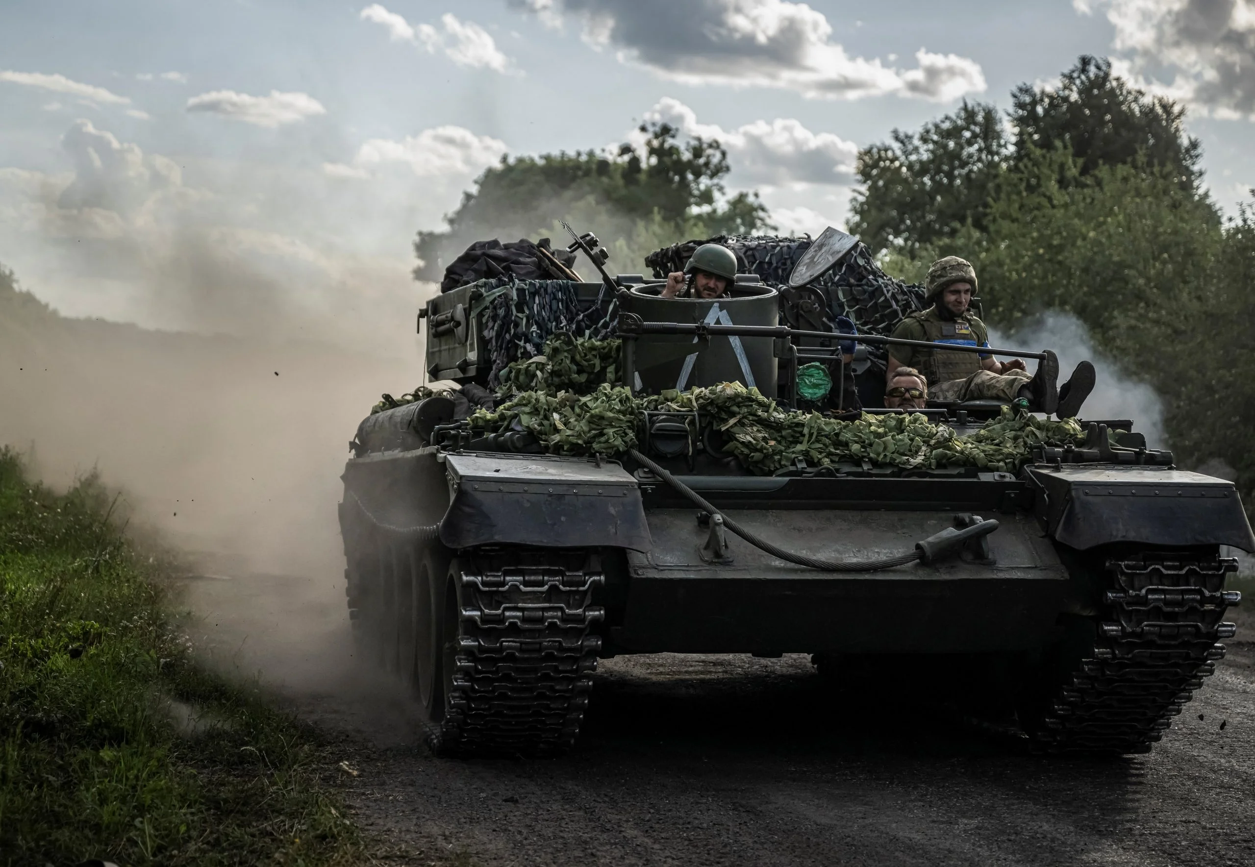 Tanque en Kursk.